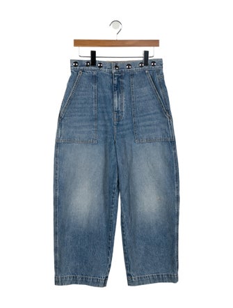 Khaite High-Rise Wide Leg Jeans