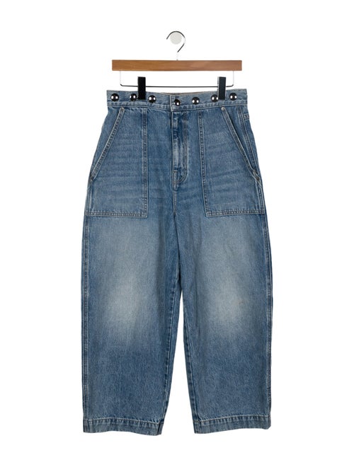 Khaite High-Rise Wide Leg Jeans