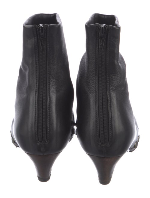 Khaite Leather Studded Accents Sock Boots