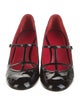 Khaite Patent Leather T-Strap Pumps