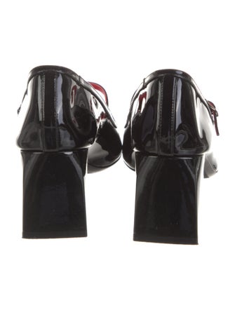 Khaite Patent Leather T-Strap Pumps