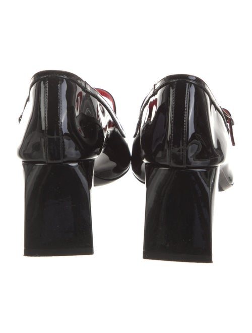 Khaite Patent Leather T-Strap Pumps