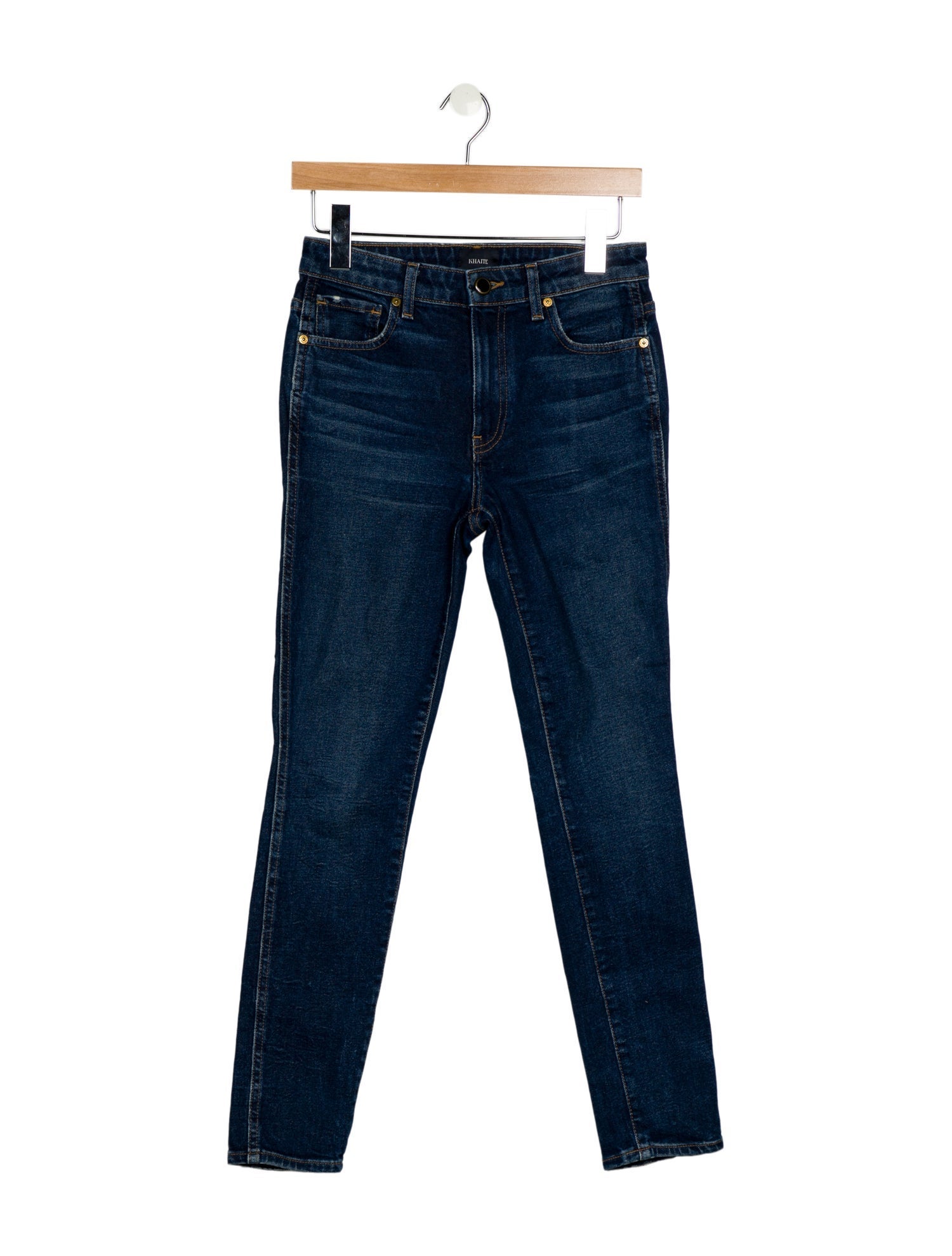 Khaite Mid-Rise Skinny Leg Jeans