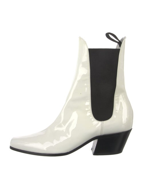 Khaite Patent Leather Chelsea Boots
