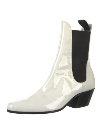 Khaite Patent Leather Chelsea Boots
