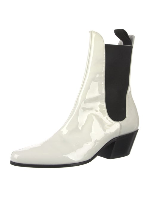 Khaite Patent Leather Chelsea Boots