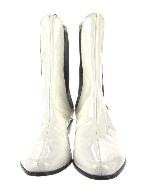 Khaite Patent Leather Chelsea Boots