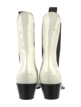 Khaite Patent Leather Chelsea Boots