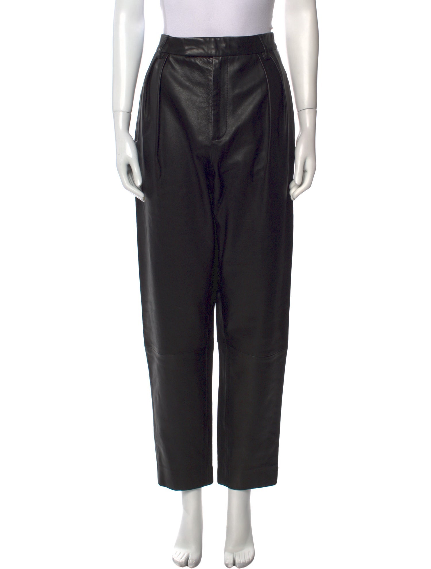 Khaite Leather Straight Leg Pants w/ Tags