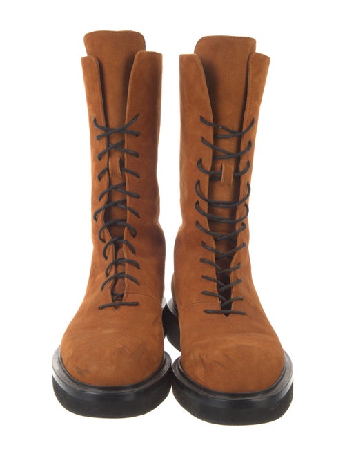 Khaite Suede Combat Boots