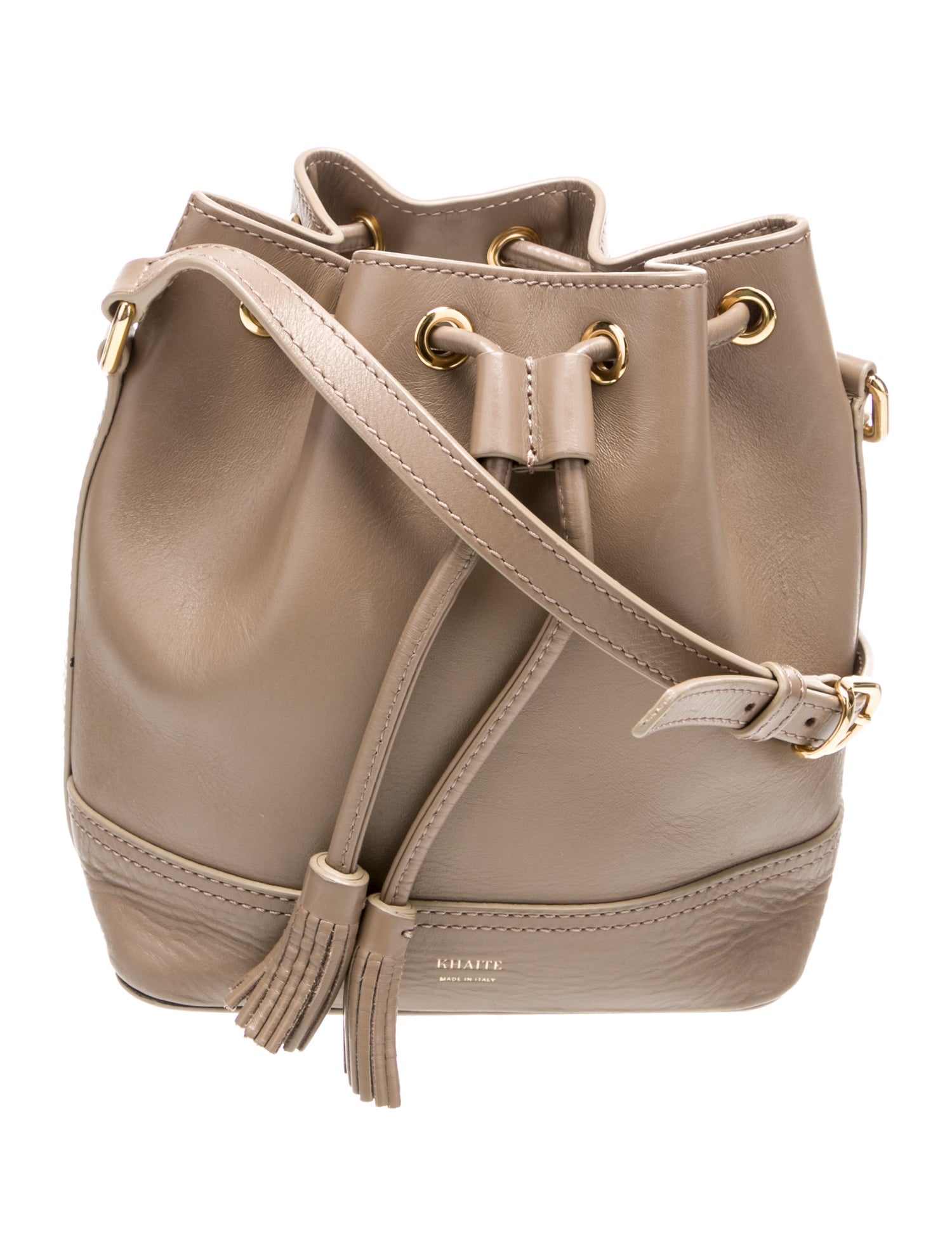 Khaite Leather Bucket Bag