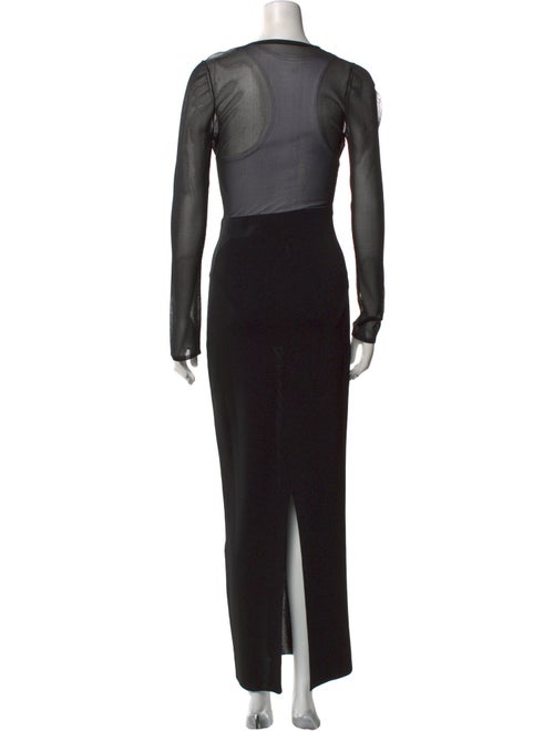 Khaite V-Neck Long Dress