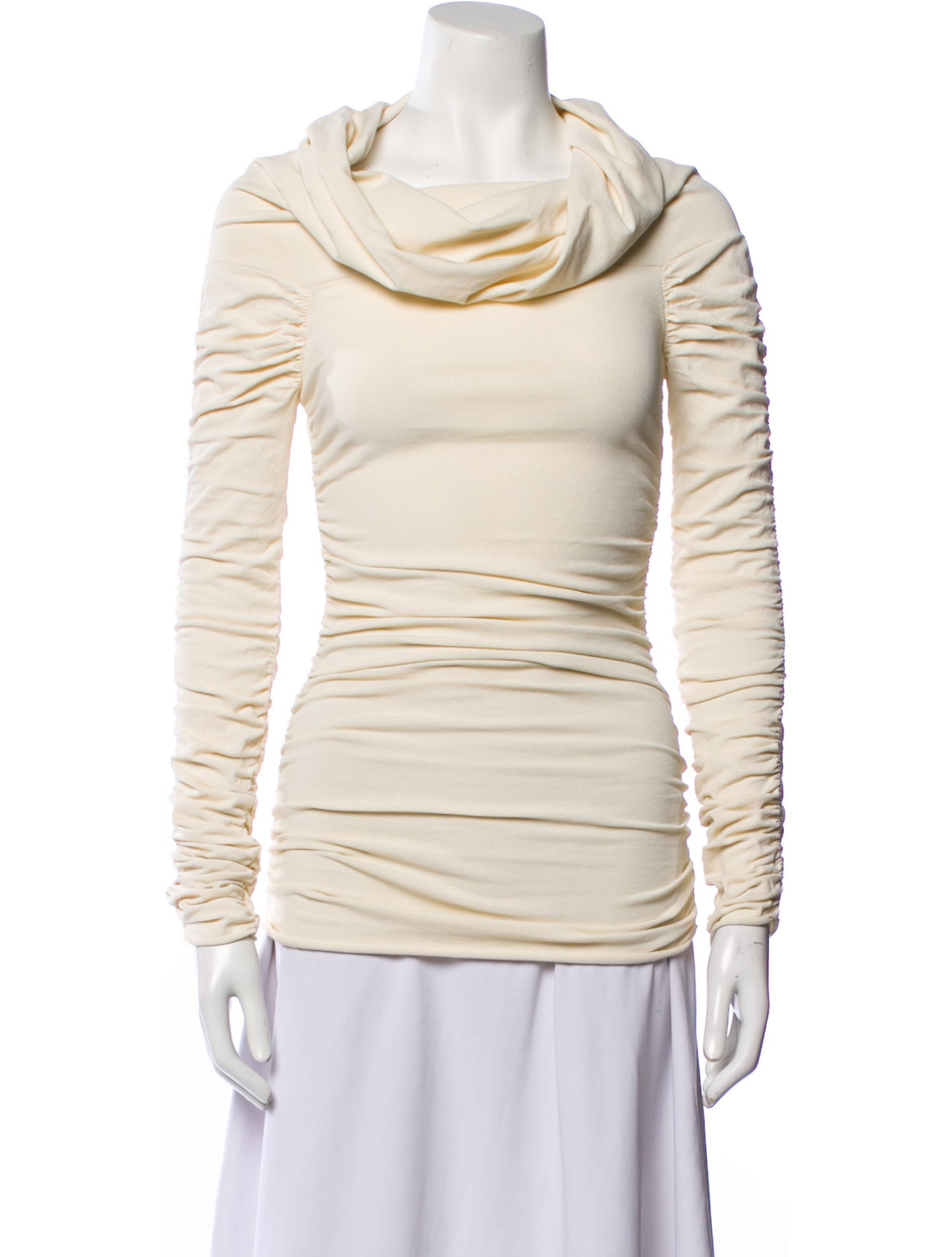 Khaite Cowl Neck Long Sleeve Top