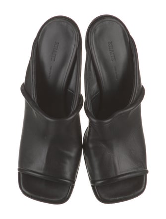 Khaite Leather Slides