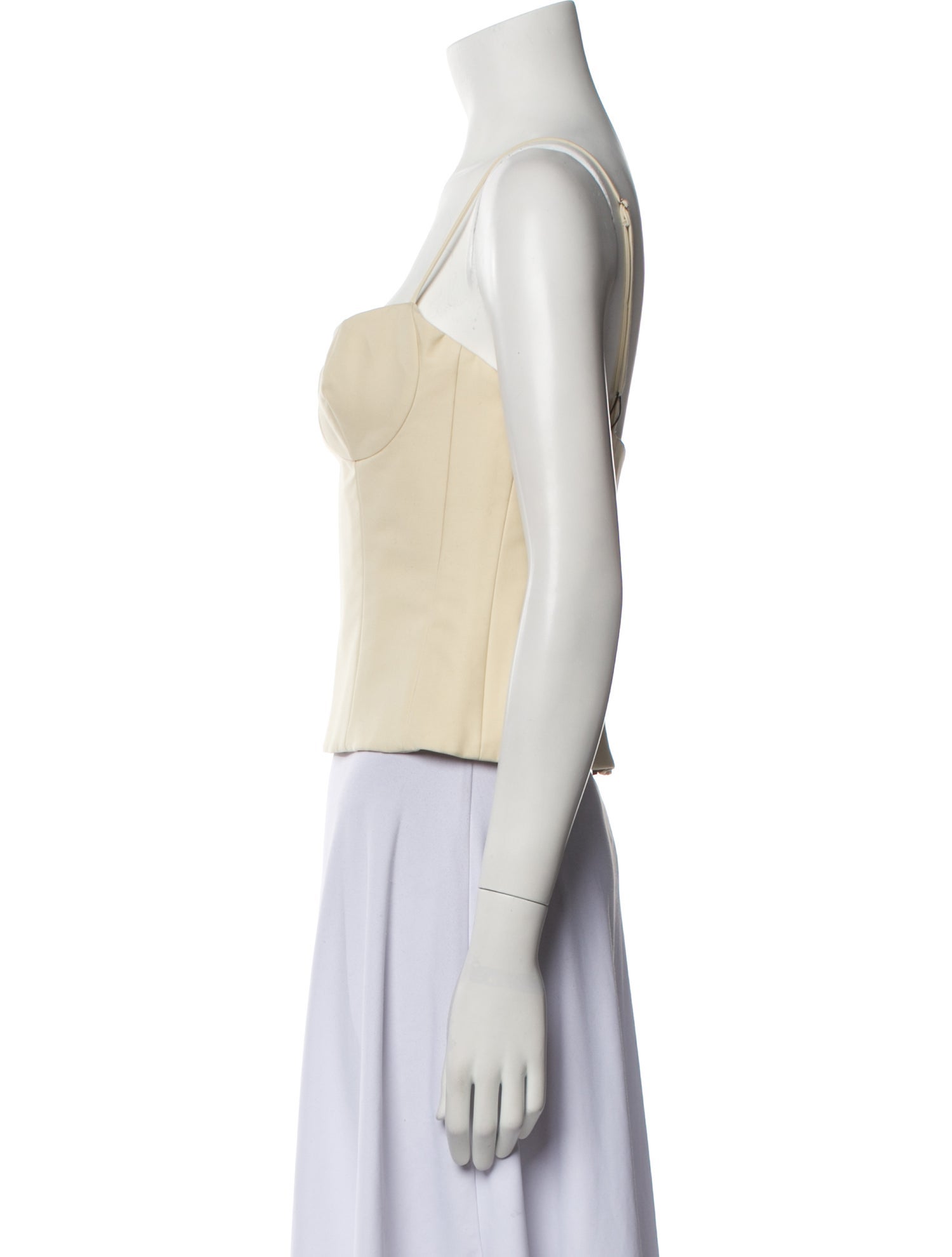 Khaite Square Neckline Sleeveless Crop Top w/ Tags