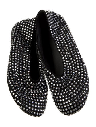 Khaite Crystal Embellishments Flats