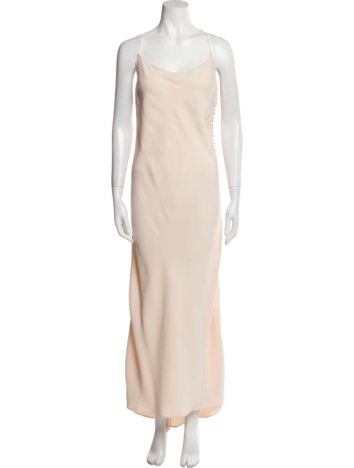 Khaite Scoop Neck Long Dress