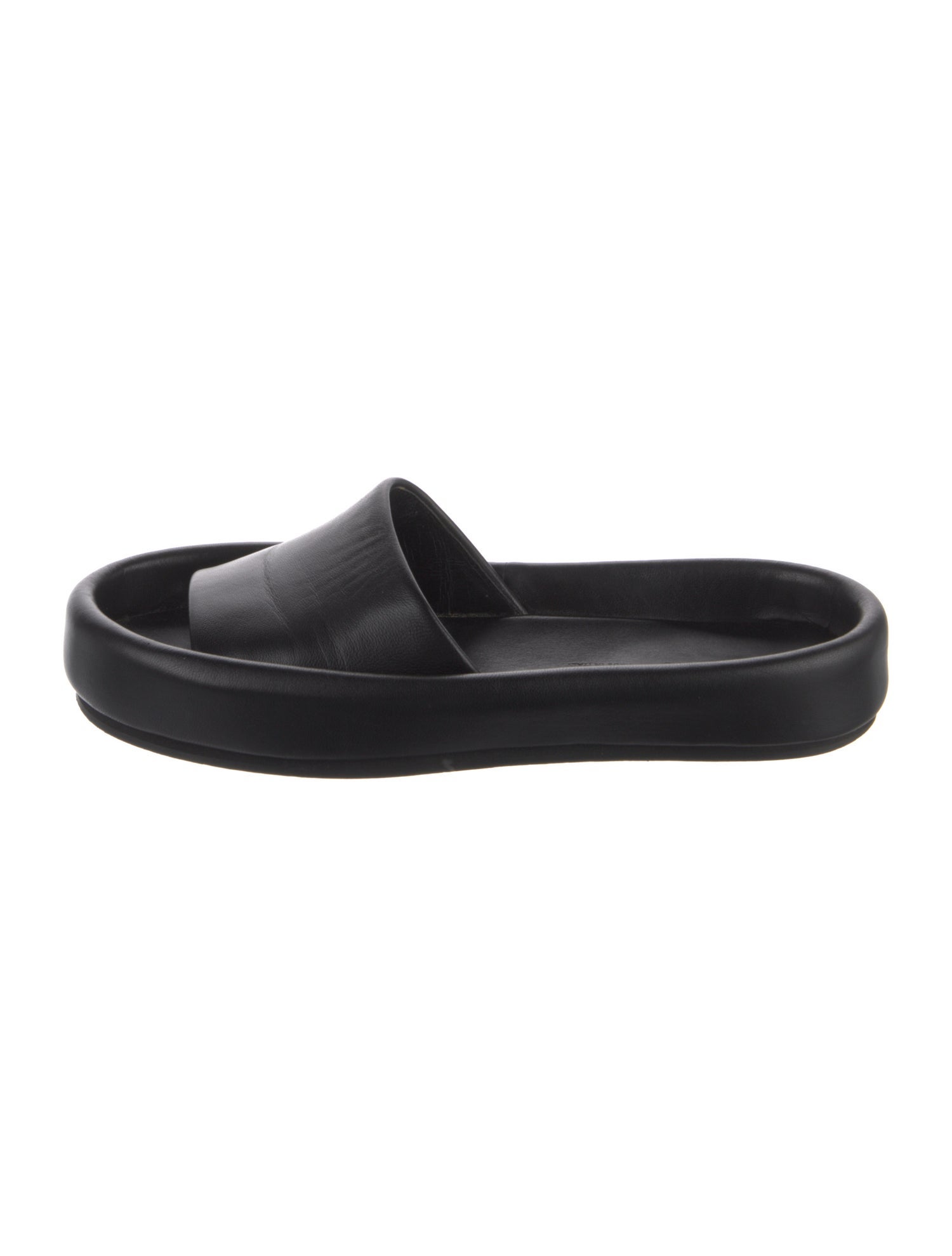 Khaite Leather Slides