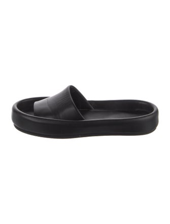 Khaite Leather Slides