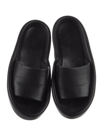 Khaite Leather Slides