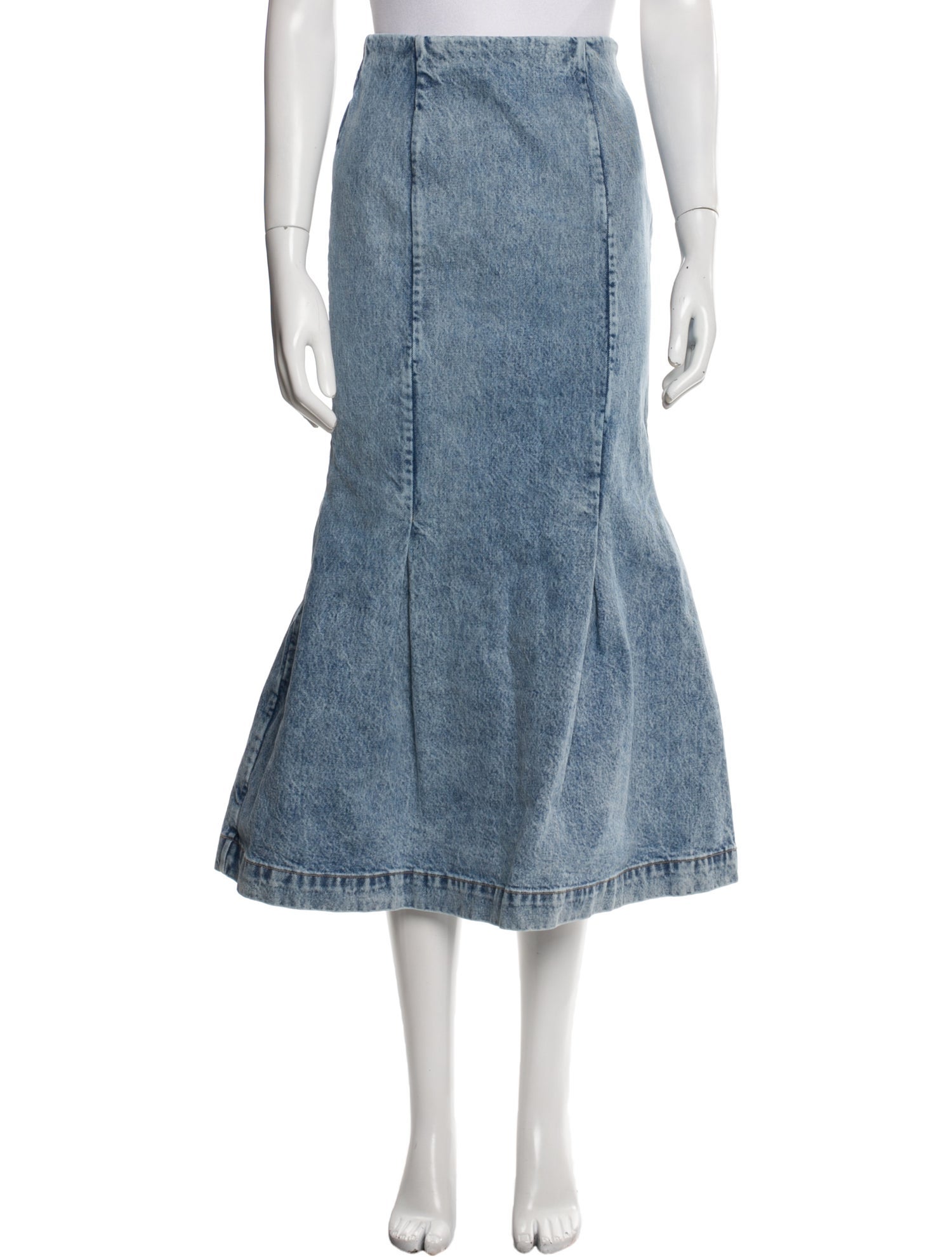 Khaite Midi Length Skirt - Blue Skirts, Clothing