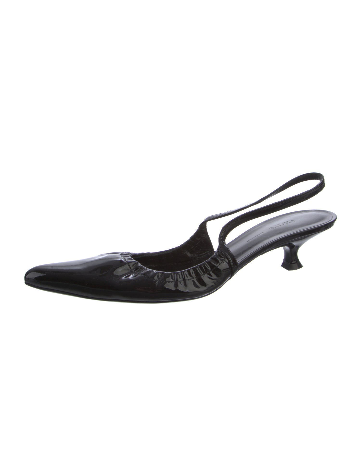 Khaite Patent Leather Slingback Pumps