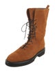 Khaite Suede Combat Boots