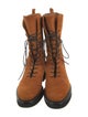 Khaite Suede Combat Boots