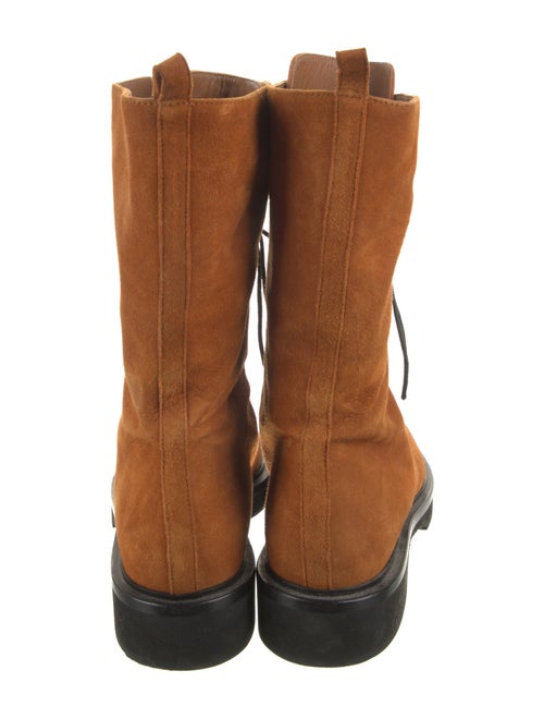 Khaite Suede Combat Boots