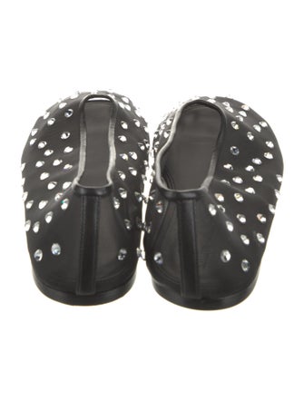 Khaite Mesh Crystal Embellishments Ballet Flats