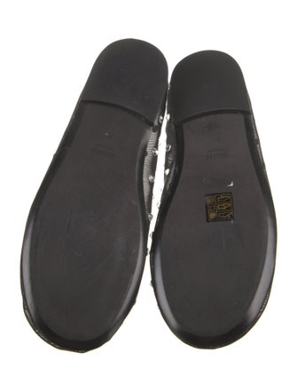 Khaite Mesh Crystal Embellishments Ballet Flats