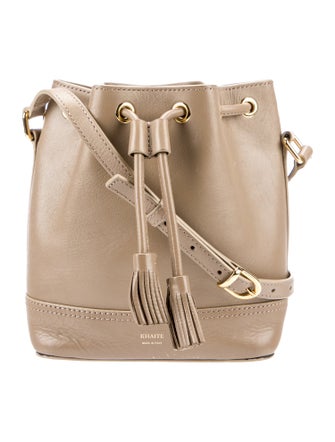 Khaite Leather Bucket Bag