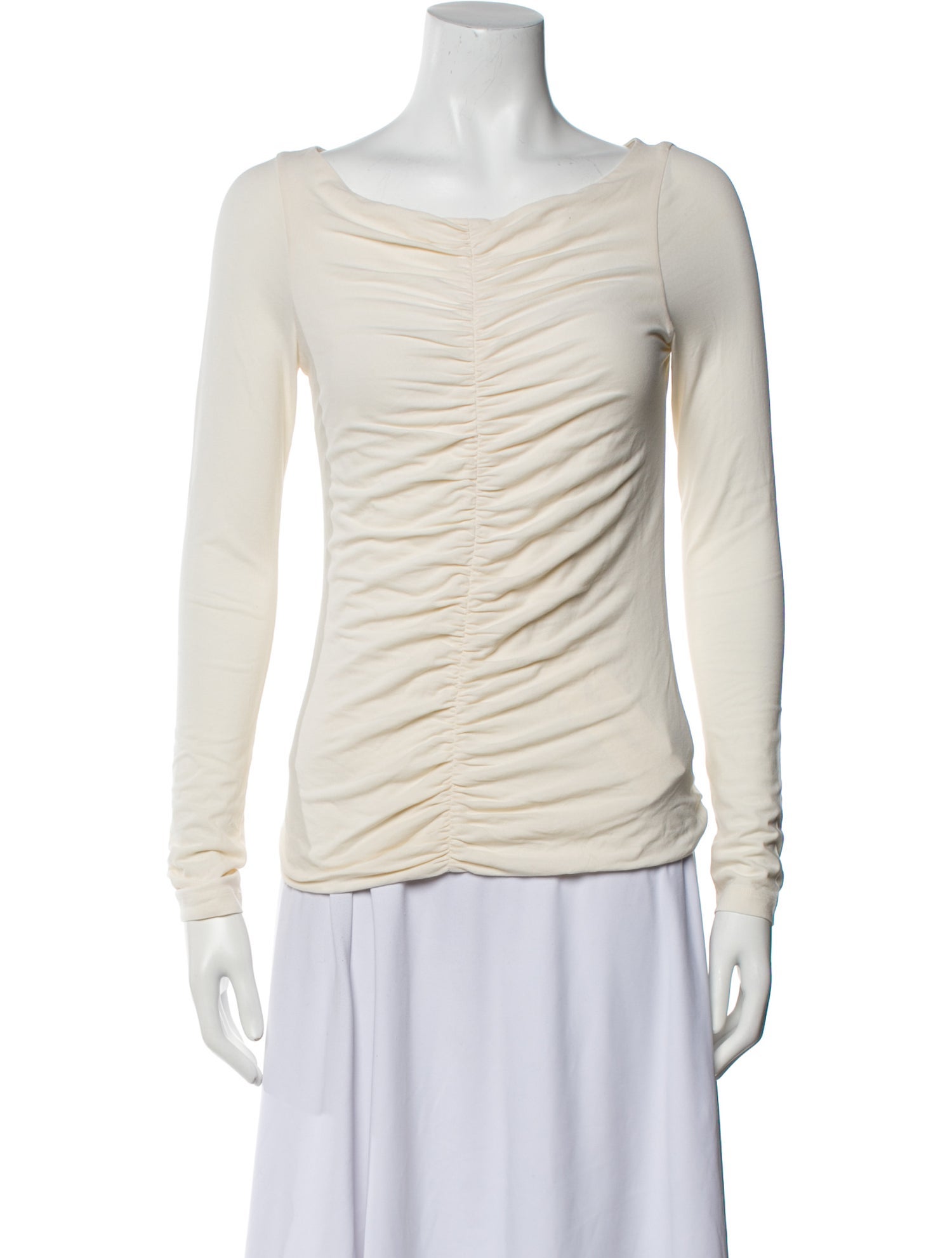Khaite Cowl Neck Long Sleeve Top