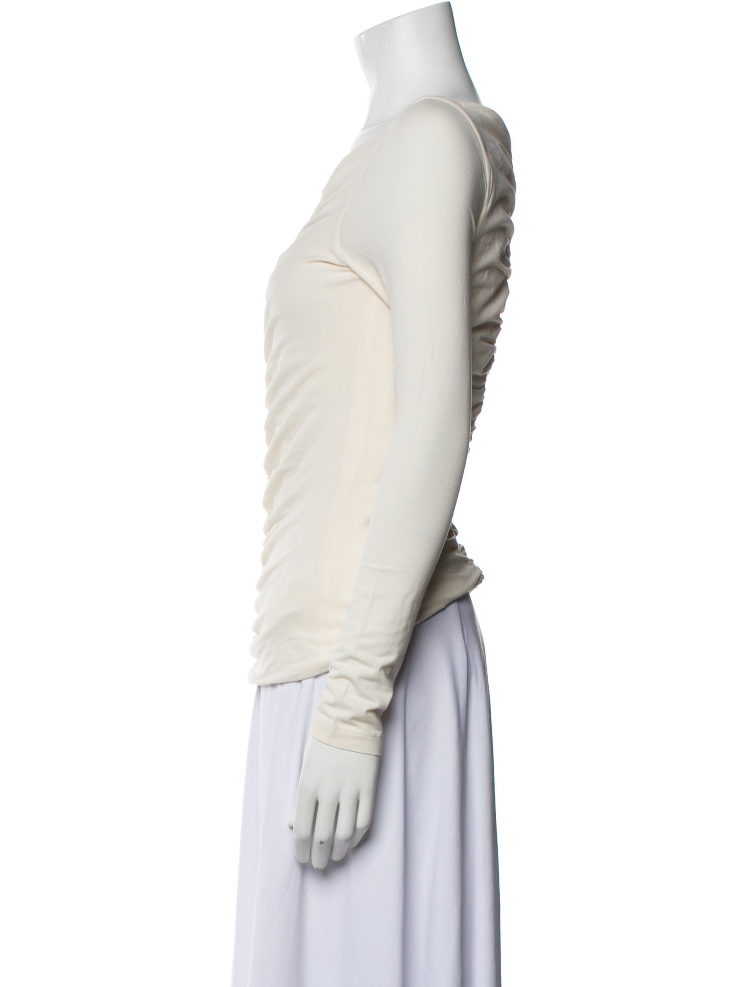 Khaite Cowl Neck Long Sleeve Top