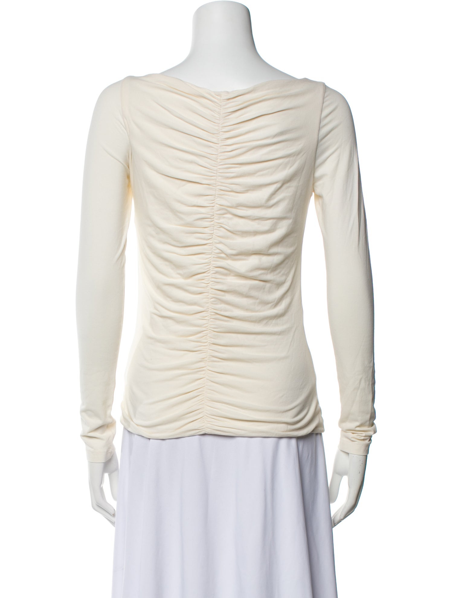 Khaite Cowl Neck Long Sleeve Top