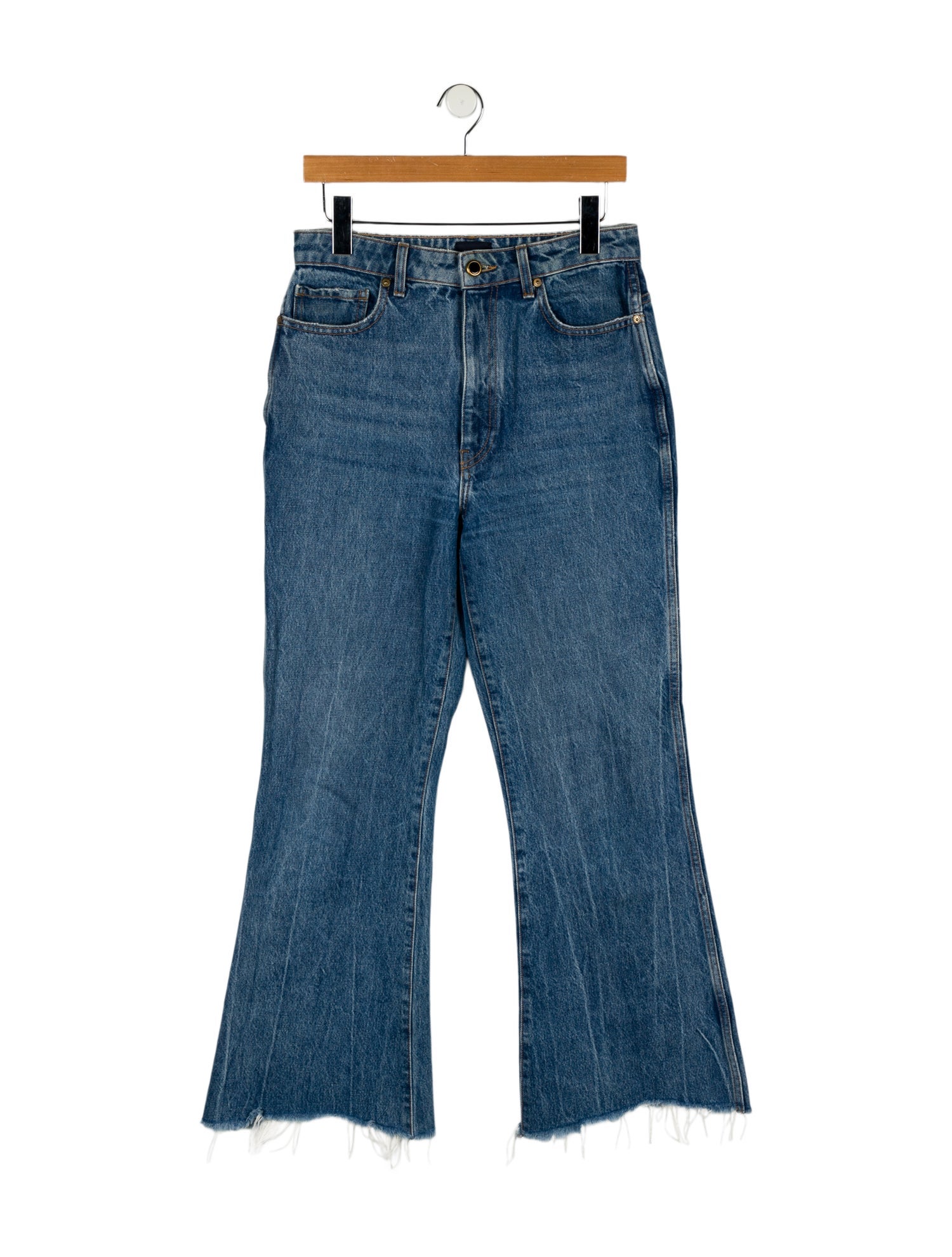 Khaite High-Rise Wide Leg Jeans