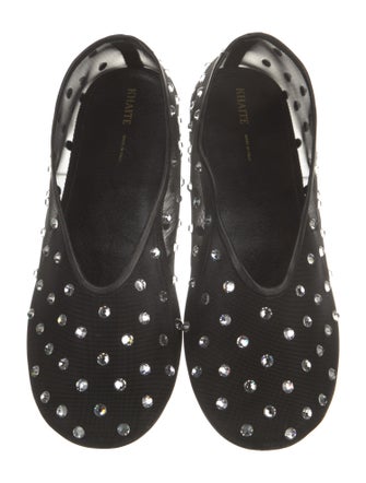 Khaite Mesh Crystal Embellishments Ballet Flats
