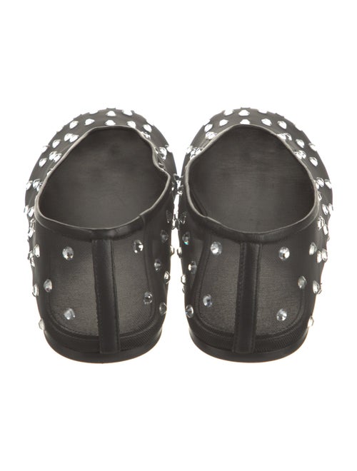 Khaite Mesh Crystal Embellishments Ballet Flats