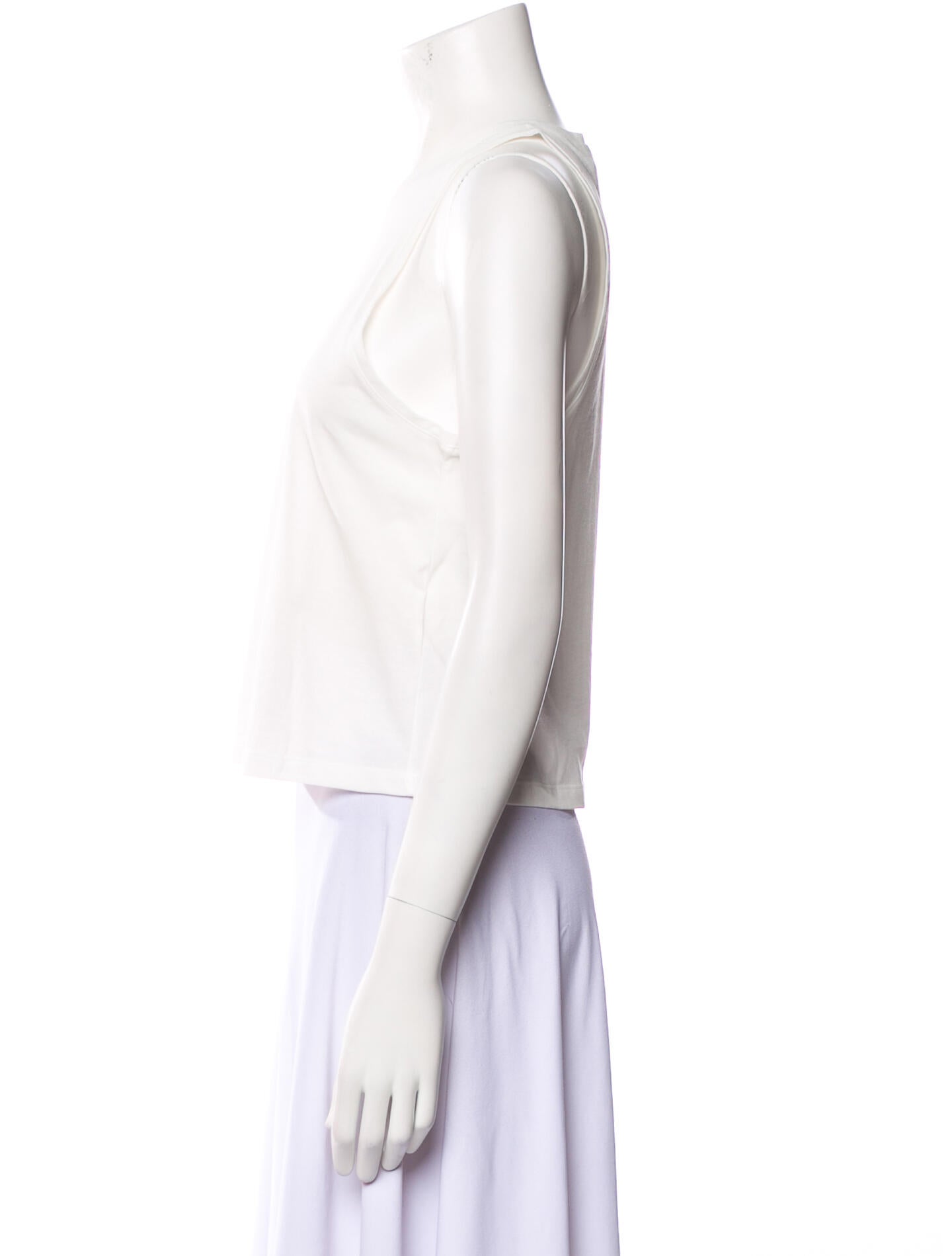 Khaite Crew Neck Sleeveless Crop Top