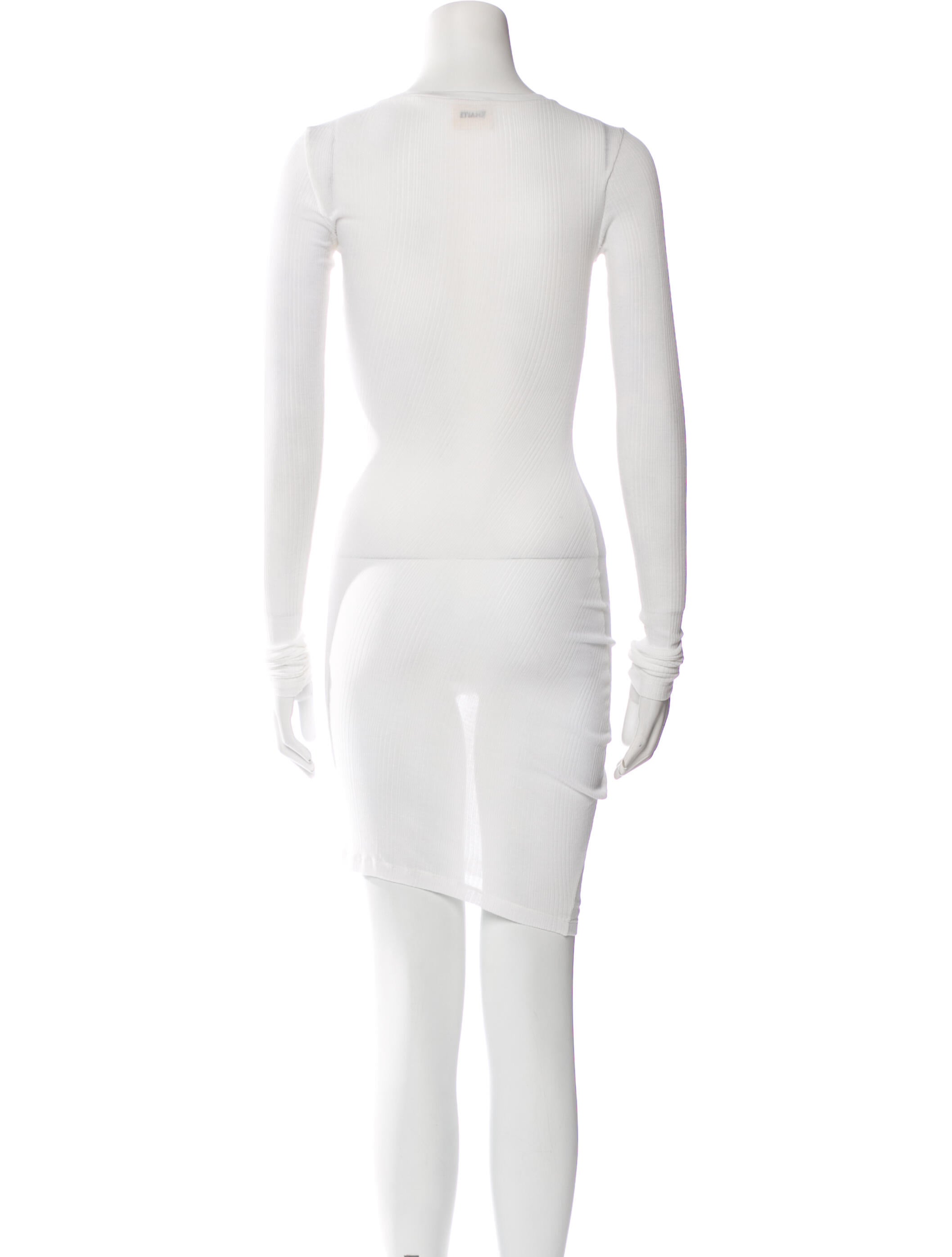 Khaite Scoop Neck Mini Dress