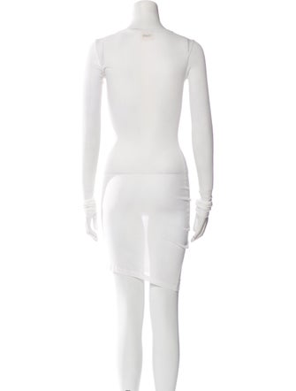 Khaite Scoop Neck Mini Dress