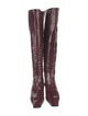 Khaite Patent Leather Riding Boots