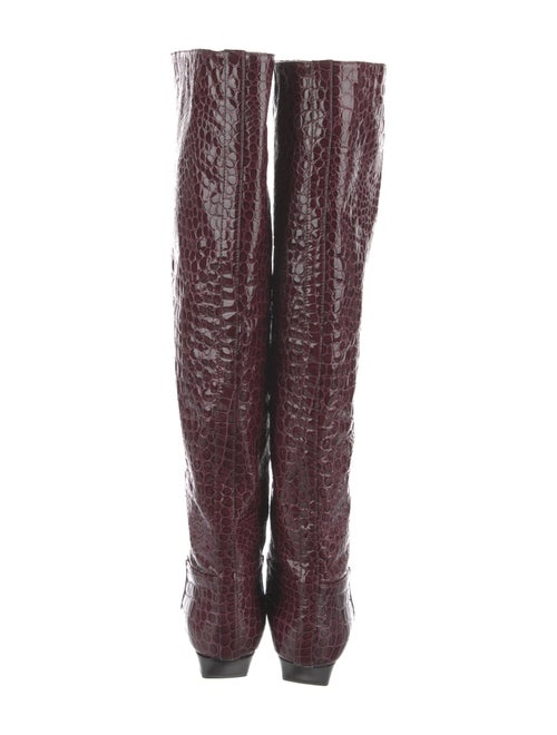 Khaite Patent Leather Riding Boots