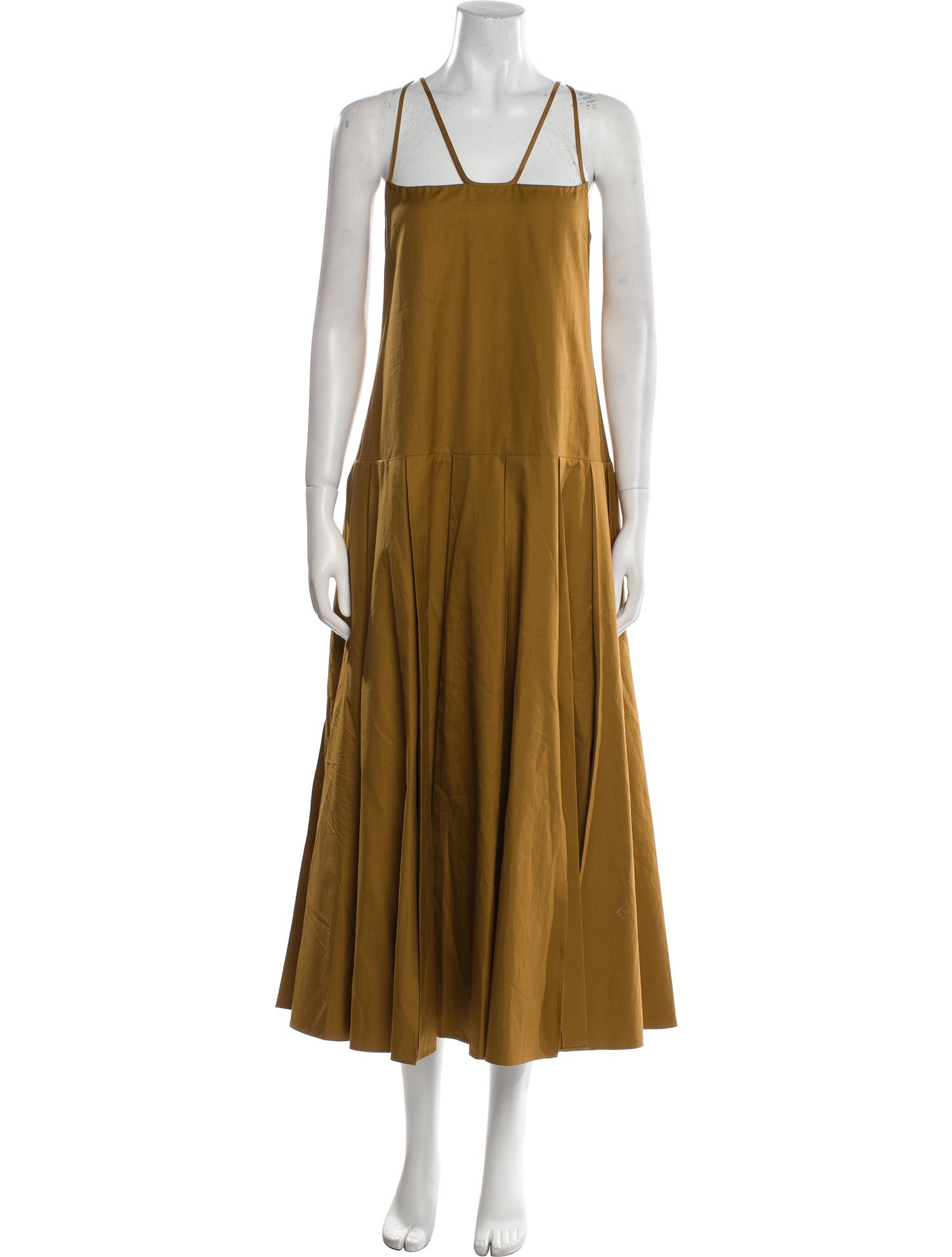 Khaite Square Neckline Long Dress