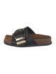 Khaite Leather Slides