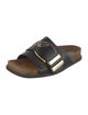 Khaite Leather Slides