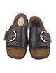 Khaite Leather Slides