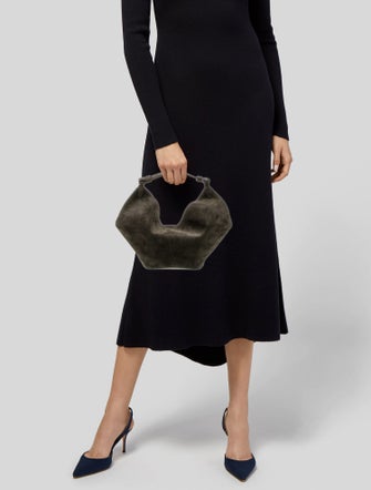 Khaite Suede Lotus Mini