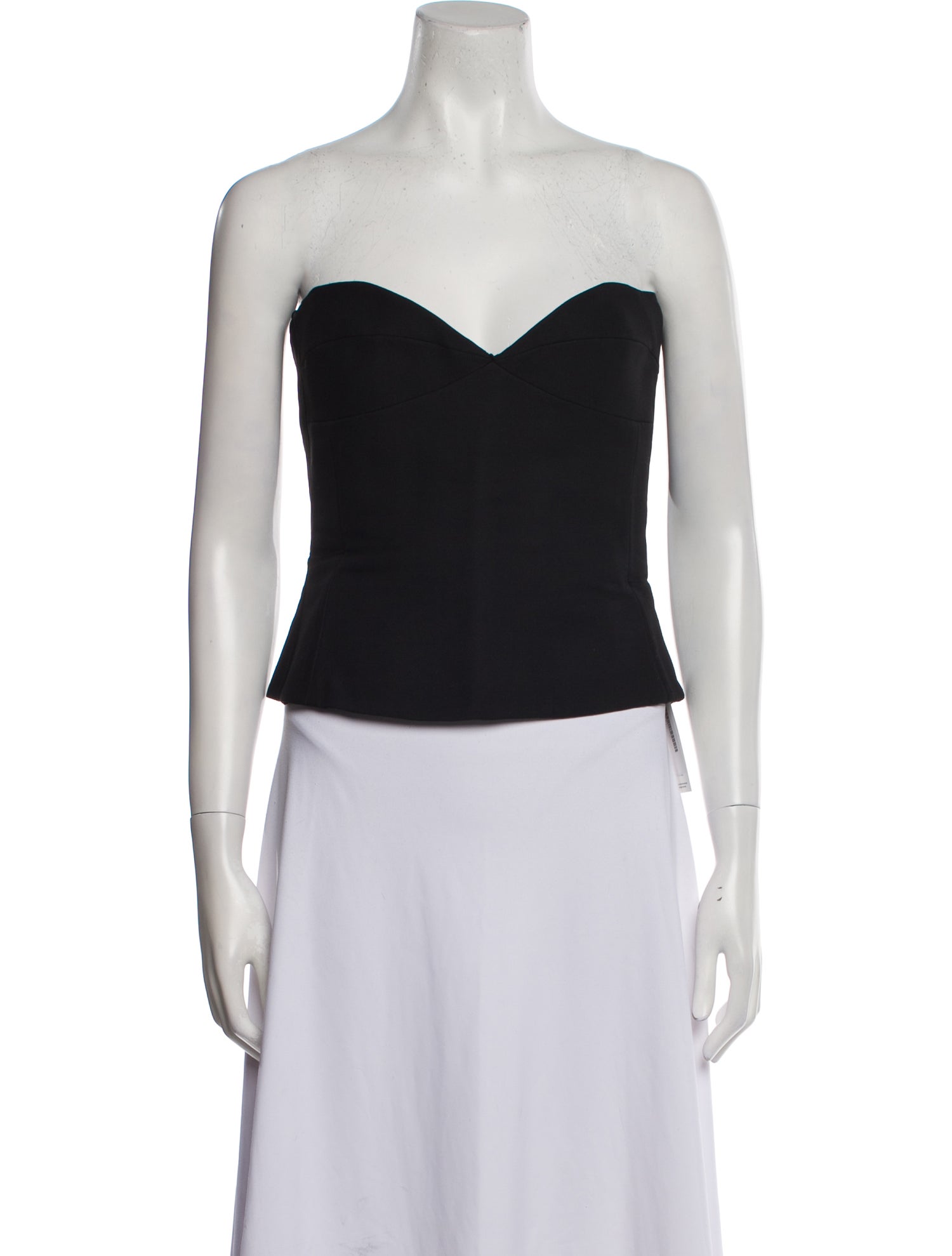 Khaite Strapless Crop Top