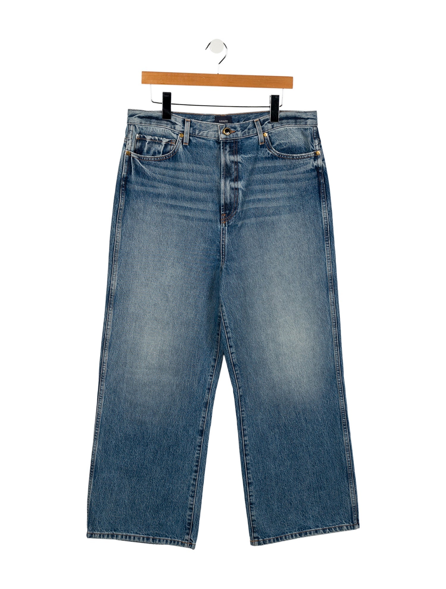 Khaite High-Rise Wide Leg Jeans